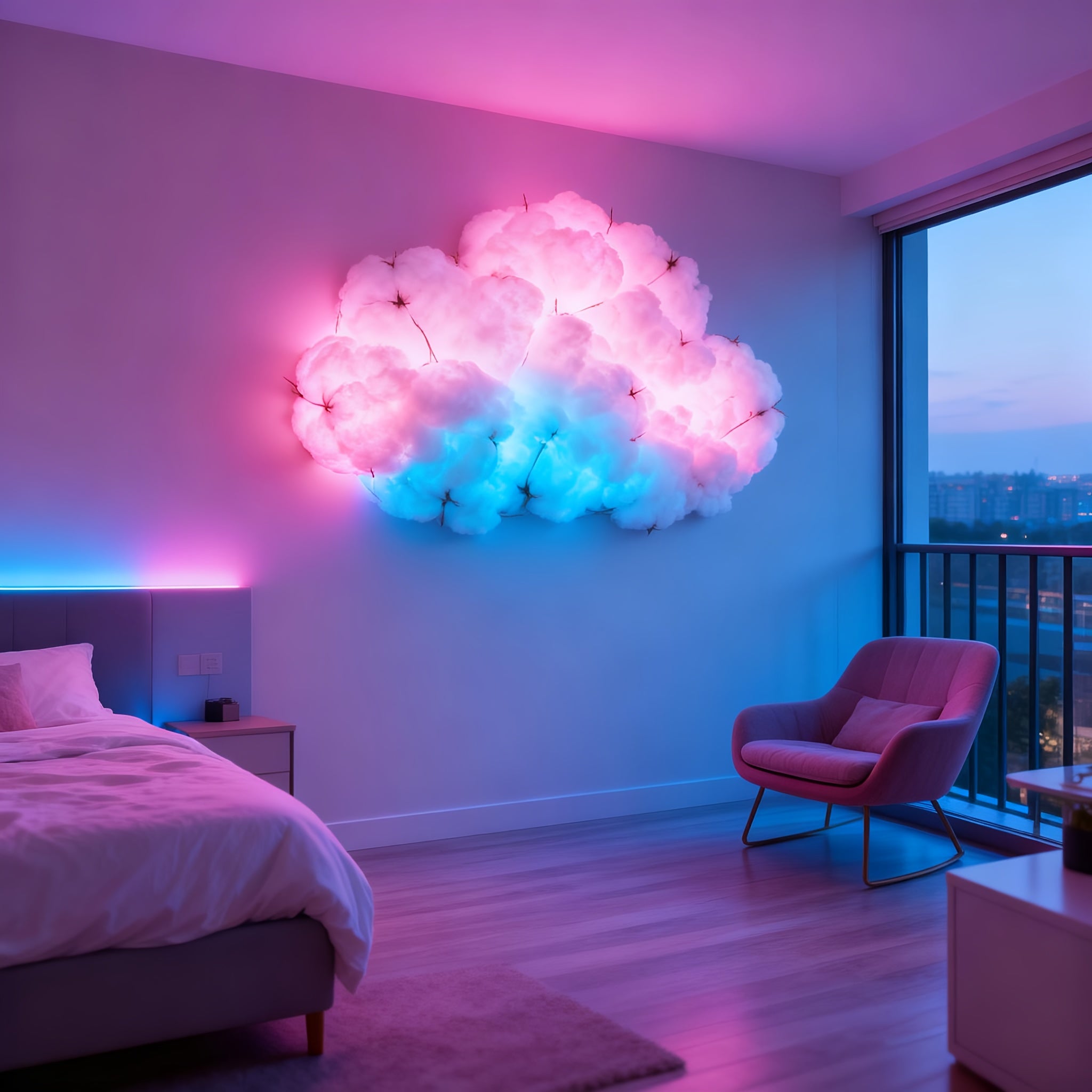 Cloud pendant light for cafes and restaurants — commercial decorative warm white ceiling light, creating a cozy atmosphere for coffee shops, lounge areas, and bistros