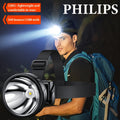 Philips Super Bright Headlamp, Rechargeable Flashlight, 200 Hours Battery Life, Smart Induction, Dual-Color Battery Indicator, Ideal for Camping, Fishing, Emergency & Outdoor Activities, High-Capacity Battery, 1200mAh - SFL1342