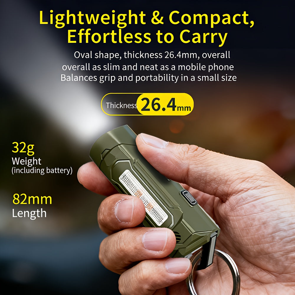 Multifunctional Rechargeable Flashlight, High Brightness & Telescopic Zoom, Ultra Long Battery Life Outdoor Flashlight, Work Light & Repair Light, Suitable for Home, Camping, Maintenance and Emergency