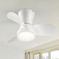 22 & 24 Inch Recessed Indoor Air Circulator Fan with Integrated Ambient Light – Multi-Speed Reversible Ventilation System with Remote Control, Suitable for Compact Spaces and Bedrooms