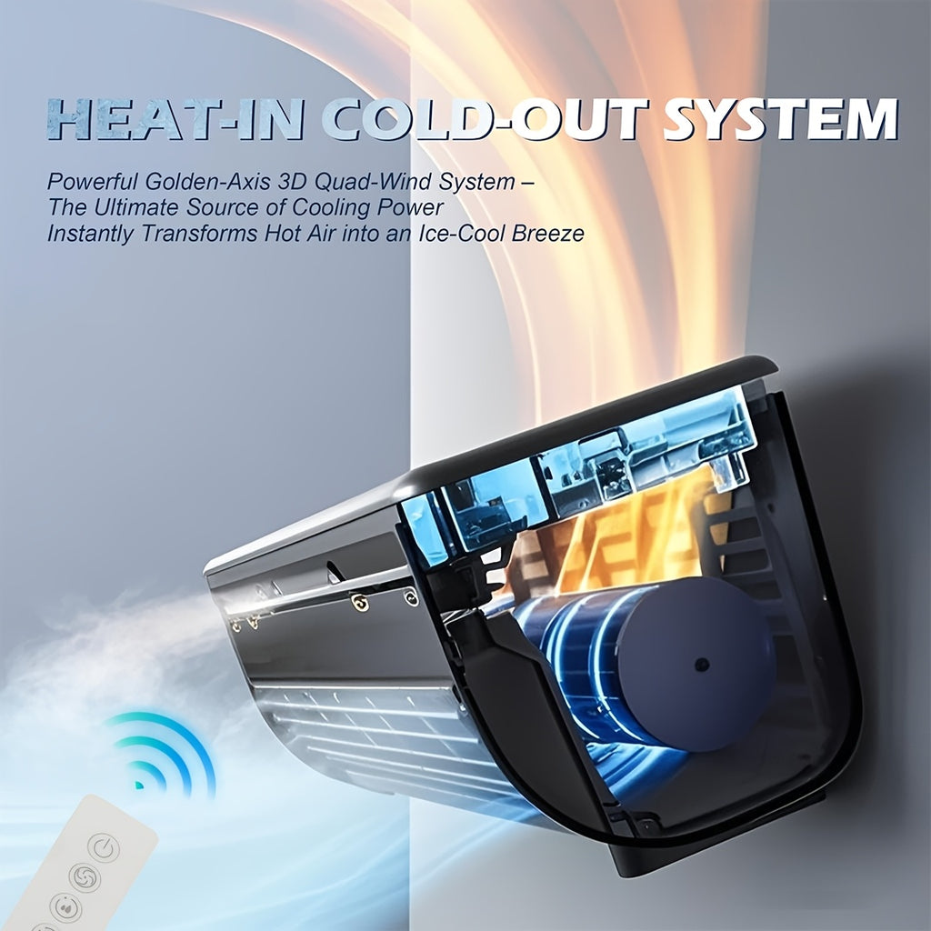 Superconducting Ice Mist Air Conditioning Fan with Remote Control, Multiple Modes