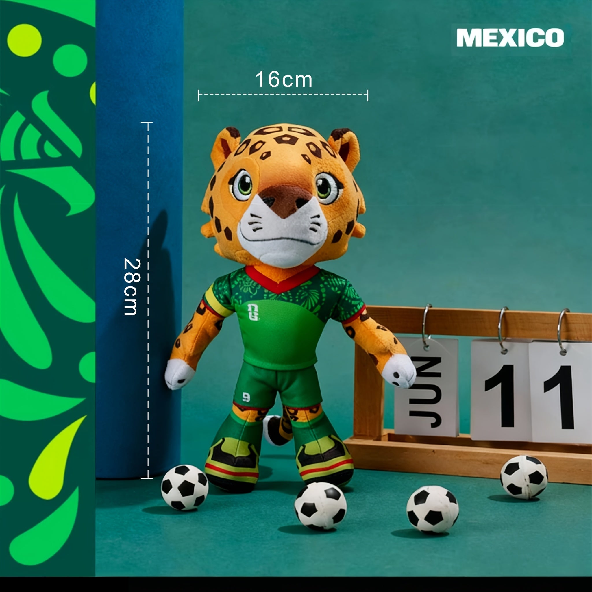 FIFA 2026 年国际足联世界杯官方授权 可爱吉祥物毛绒公仔枫叶扎尤吉祥物周边 狗狗发声玩具