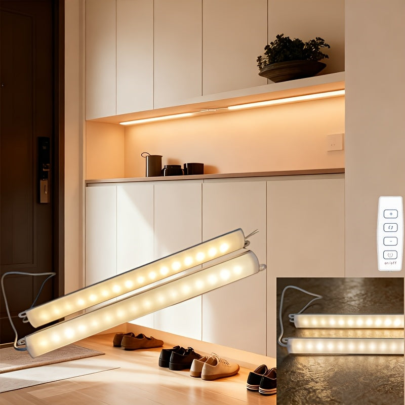 1 set USB under-cabinet light, display light, adjustable LED night light, ultra-thin under-cabinet light, kitchen three-color under-counter light, dimmable light for cabinets, counters, workbenches, tables, home wall light, strip lighting tube.