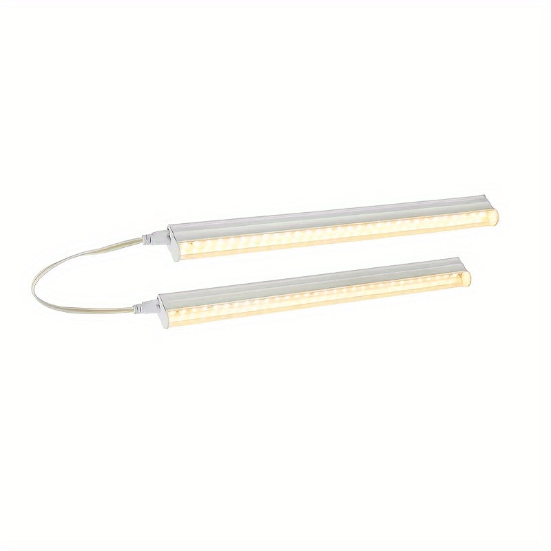 2-Pack T5 LED Plant Grow Light, Full Spectrum Sunlike Indoor Plant Lamp, 1FT Grow Light, High PPFD Warm Light Illumination