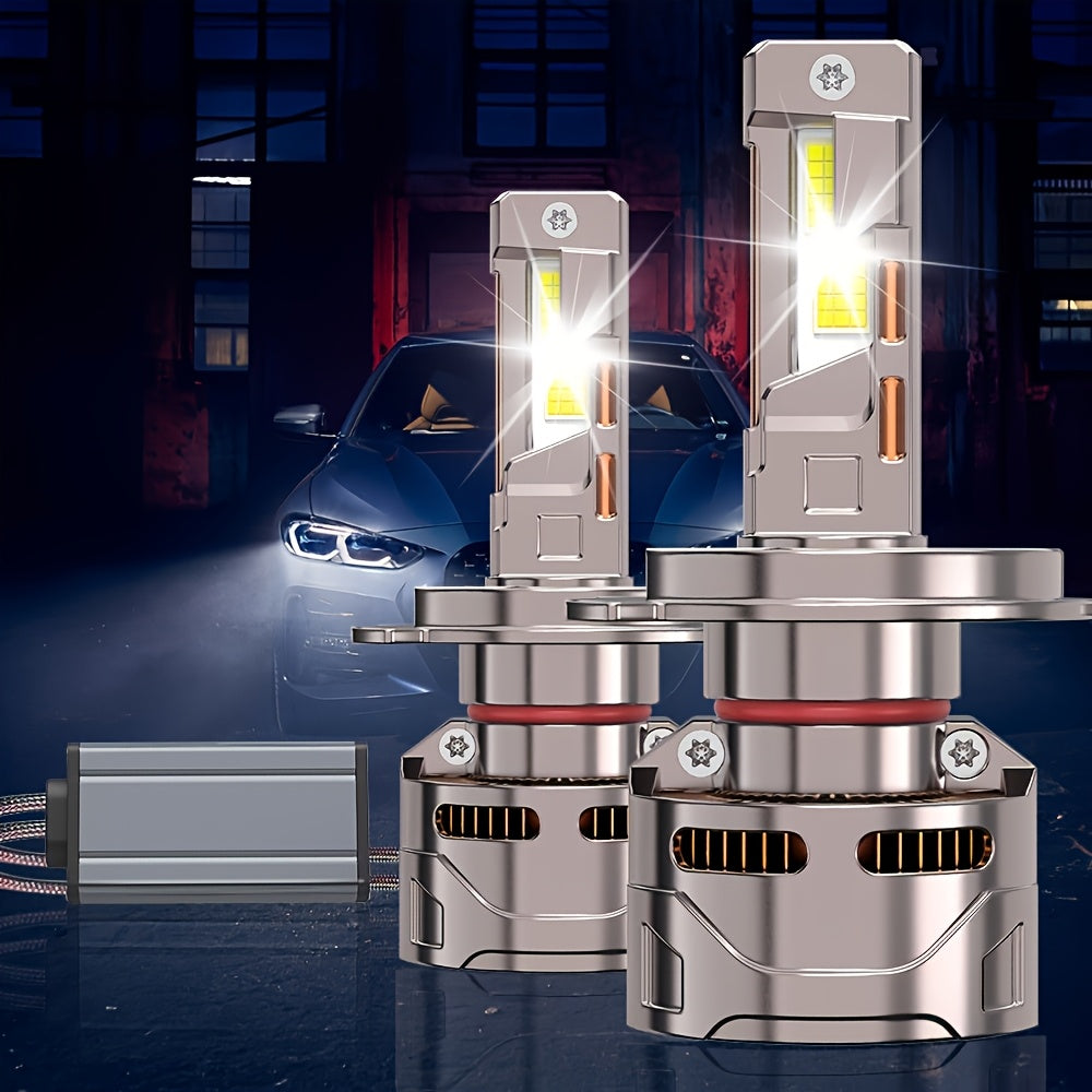 2-Pack H11 Car LED Light Bulbs, LED Headlights, 57260 Lumens, Canbus Error-Free, 360° Beam Angle, H1, H4, H7, H11, CSP Chip, Aluminum Housing, HB3/9005, HB4/9006, HIR2/9012, Easy to Install, 12V/24V, Compatible with 99% of Cars - B71