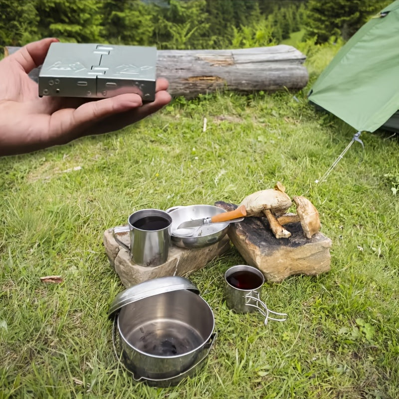 Compact Foldable Pocket Stove, Perfect for Outdoor Cooking (Accessory Only)