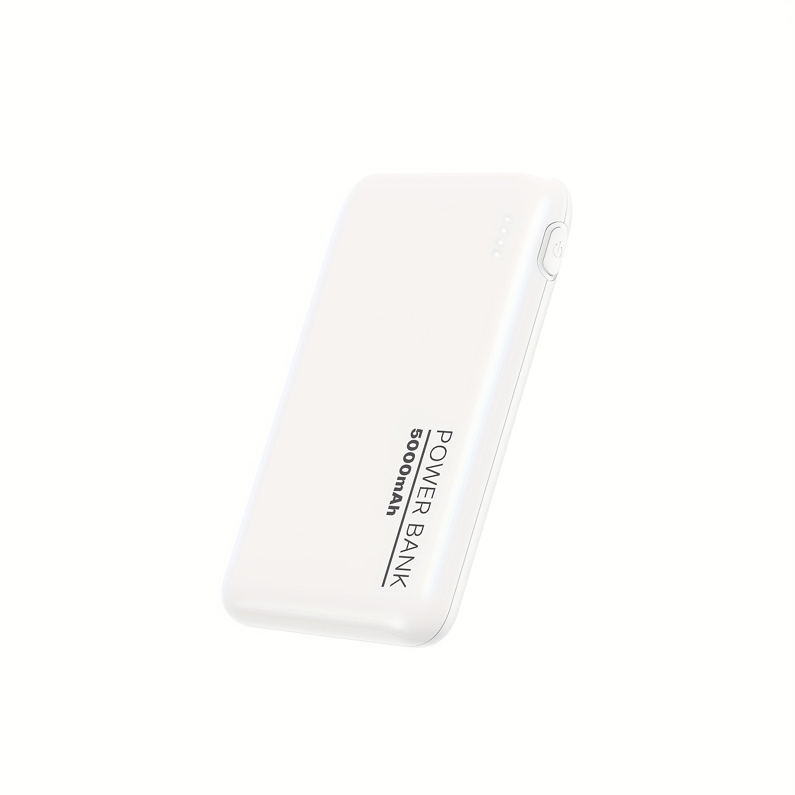 YLYP 1pc Ultra Slim 5000Mah Mini Pocket Portable Power Bank, with LED Light Display, Outdoor Emergency Backup Battery Pack, Dual Usb/Type-C/Micro Interface, Suitable for Iphone/Android Mobile Phone Digital Electronic Equipment, Holiday Gifts