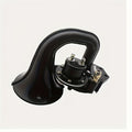 Drimore Super Loud Black Snail Air Horn for Trucks, Cars & Motorcycles - 12V/24V Electric Horn, Matte Finish, ABS & Metal Construction, 135dB Sound Level, Universal Fit for All Vehicles, Vehicle Air Horn