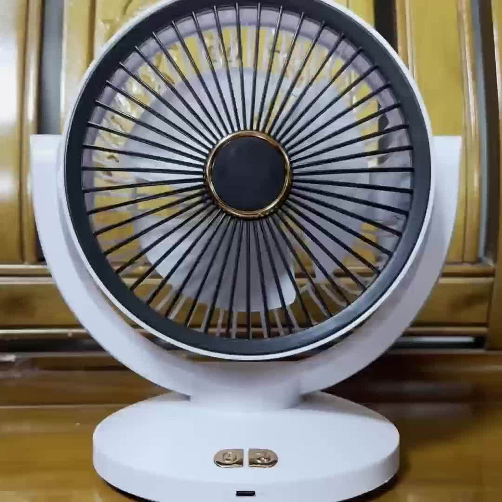 New Rechargeable Desktop Fan, Adjustable Wind Speed and Tilt Angle, Perfect for Bedroom, Living Room and Office, Brings Flexible and Comfortable Cooling