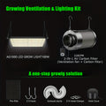 En: ALPHAGROW Ventilation & Lighting Kit: AG1000 Full Spectrum LED Grow Light | Dimmable & High Efficiency, for 2x2/3x3/4x2/4x4 Grow Tents, Includes 6" Fan Filter & 8ft Ducting with Speed Controller