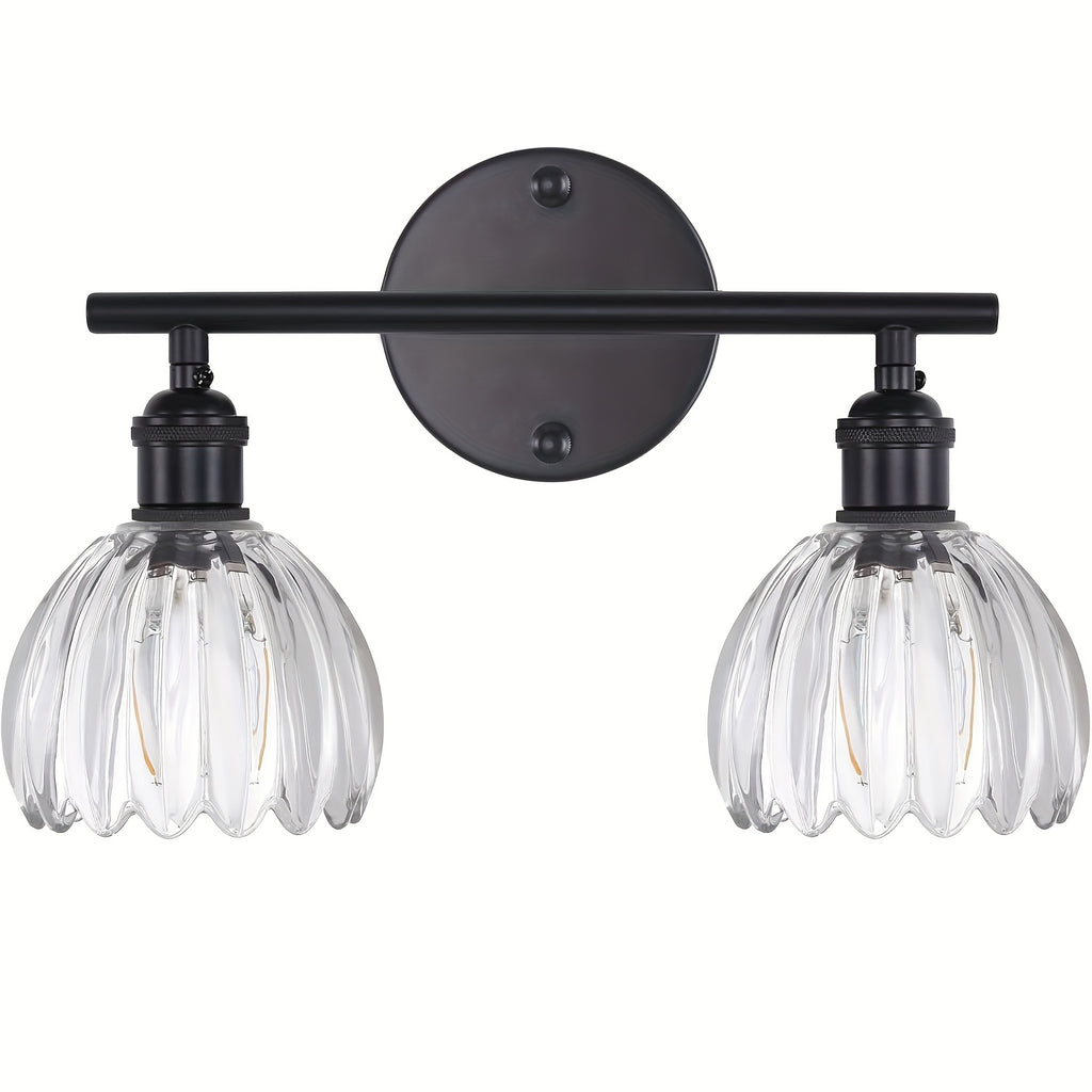 1-Piece Modern Elegant Wall Light, Vanity Light with Glass Shade, Suitable for Living Room, Kitchen, Bedroom, Balcony, Stairs, Entryway, Holiday Party, Garage, Café, Easy Installation | Bedroom Lighting, Bulb Not Included