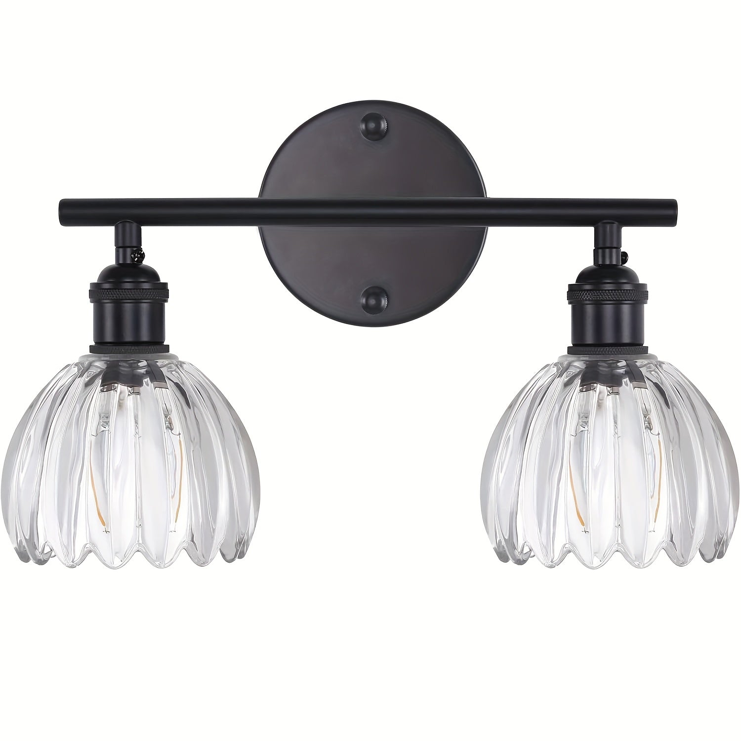1-Piece Modern Elegant Wall Light, Vanity Light with Glass Shade, Suitable for Living Room, Kitchen, Bedroom, Balcony, Stairs, Entryway, Holiday Party, Garage, Café, Easy Installation | Bedroom Lighting, Bulb Not Included