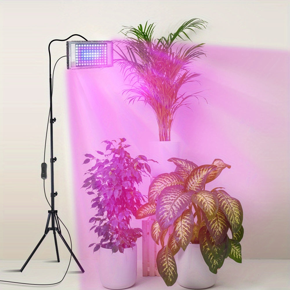USB Plant Grow Light Strip with Tripod, Sunlike Full Spectrum Grow Lamp, 360° Adjustable Gooseneck, 96/144 LED Grow Light, Supplemental Lighting for Tall Plants, Bonsai, Greenhouse, Hydroponics, Flowers and Large Area Indoor Plants