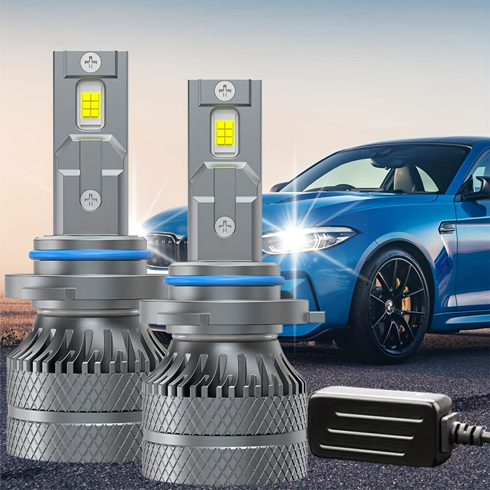 2PCS H7 H4 H11 LED Headlight H1 9005 HB3 9006 HB4 9012 HIR2 Bulbs Canbus LED Car Headlight 30000LM Mini Car LED Light Super Bright, Error-Free, High/Low Beam