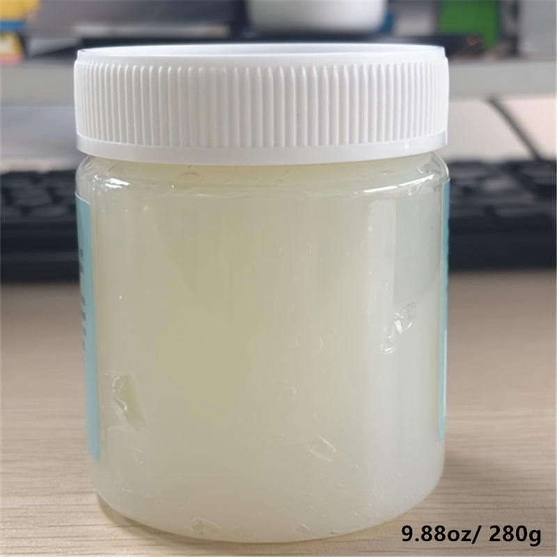 9.88盎司/280毫升丙烯造型膏 专业艺术用途，透明纹理凝胶质地膏 适用于艺术创作，用于美化艺术品和DIY项目，防水，易塑造纹理黏土