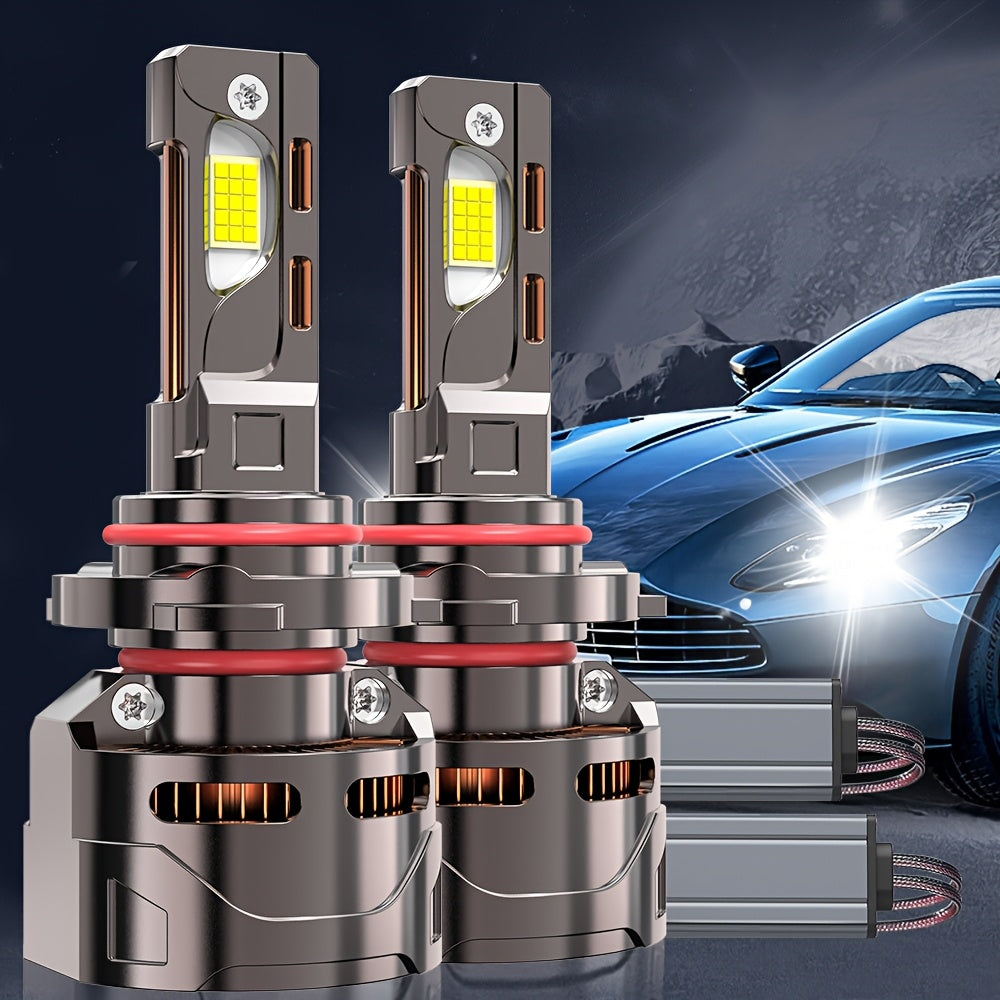 2pcs High Quality LED Lamp 9006/HB4-QK008 H4/H7/H1/H4/9003/HB2/H11/H18/H16/9012/9005, 60000 Lumens, 7500K, 300W, 950% Brightness, 360° Beam Angle, 9570 Chip, High-Performance LED, Car LED Light, 12V
