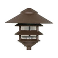 Satco SF76-637 1-Light - 9-Inch Path Light - Trillium Style - Large Shade - Bronze