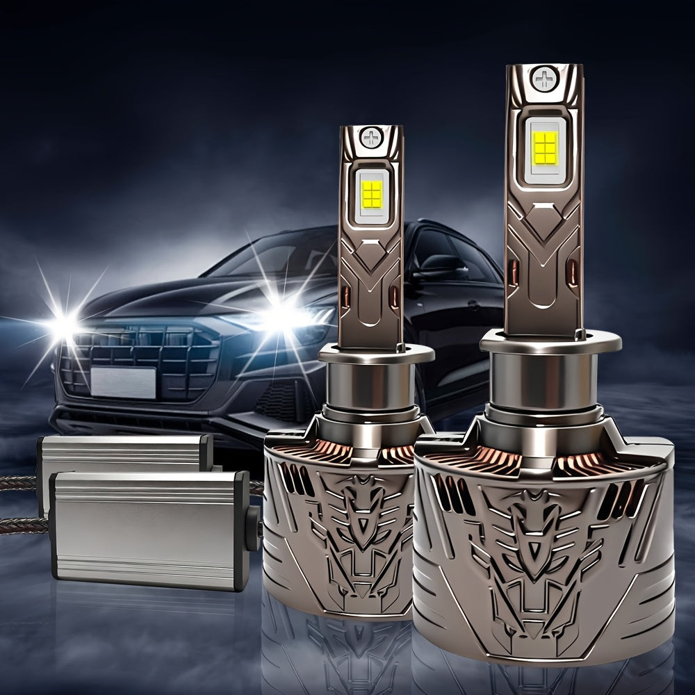 2-Pack, H11 Car Headlights, H4 LED Headlights, 55400 Lumens, 6500K White Light, 3570CSP Chip, 600% Brightness Increase. Models include H1, H4/9003/HB2, H7/H18, H8/H9/H11/H16, 9005/HB3, 9006/HB4 and 9012/HIR2