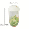 lastic Salad Cup with Fork & Dressing Container – Leak-Proof Lid, Built-In Fork Holder, Portable & Durable Lunch Box – Perfect for Picnics, Lunch, Breakfast – 4 Colors (Pink, Teal, White, Blue)