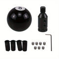 Cross-Border Best Seller Car Modification Gear Shift Knob Black 8 Ball Pool Black Eight Shift Knob + Aluminum Adapter
