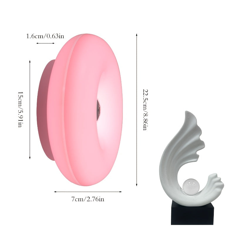 Wall-Mounted LED Night Light, Can Be Used as Table/Wall Dual Purpose, USB Charging, 3-Color Temperature Stepless Dimming, Suitable for Living Room, Wall, Study, Bedroom, Hallway and Other Decorative Ambient Lighting.