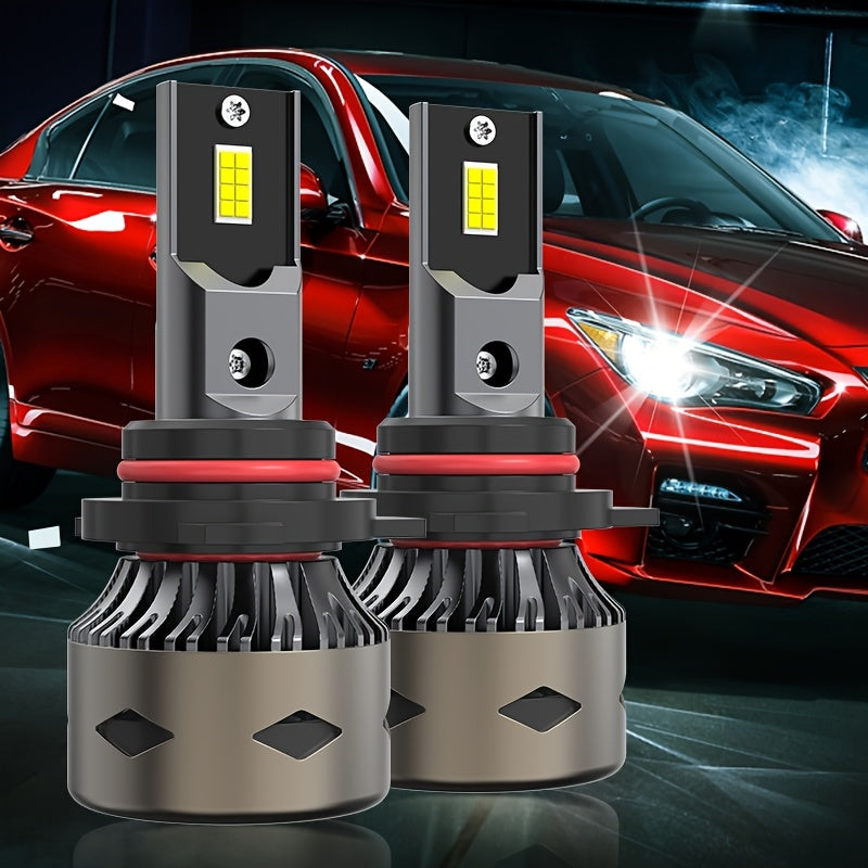 2-Pack H11 Car Headlights H4 High Power 9005 HB3, 3570 CSP Chip, 9006 HB4 LED Car Headlights, H8 H9 with High/Low Beam Function, Plug-and-Play CANBUS Interface, H11 Super Bright 6500K Car Light, No Battery Included - Model D186