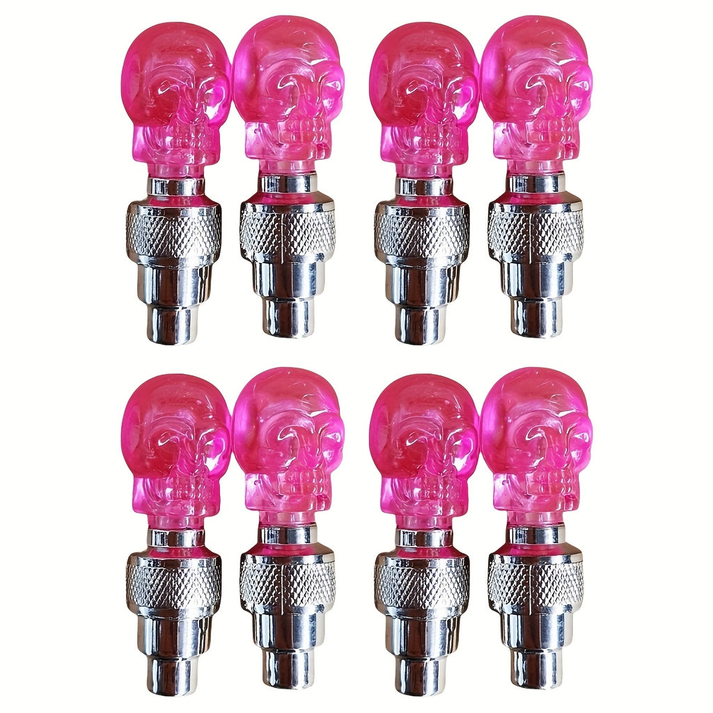 Kubidupi 4/8/16pcs Car Wheel Valve Stem Galloping Horse Light Fire Wheel Breathing Light Motorcycle Tire Valve Explosion-Proof, Sunproof & Waterproof, Red & Blue