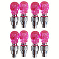 Kubidupi 4/8/16pcs Car Wheel Valve Stem Galloping Horse Light Fire Wheel Breathing Light Motorcycle Tire Valve Explosion-Proof, Sunproof & Waterproof, Red & Blue