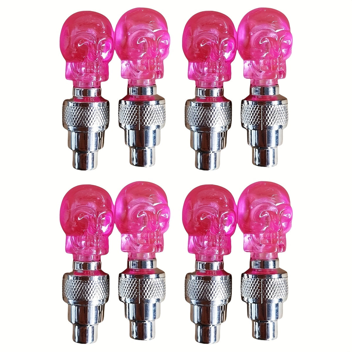 Kubidupi 4/8/16pcs Car Wheel Valve Stem Galloping Horse Light Fire Wheel Breathing Light Motorcycle Tire Valve Explosion-Proof, Sunproof & Waterproof, Red & Blue