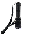 1-Pack Black High Lumen Tactical Flashlight, 11 Lighting Modes, 3000 Lumens, Red & Blue Lights, Includes Shoulder Strap, Digital Display Screen, Adjustable Zoom Beam, Ideal for Exploration