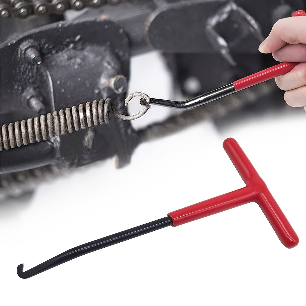 1 Piece - Motorcycle & Car Repair Tool, T-Type Spring Hook Brake Wrench, Spring Hook Wrench for Motorcycles & Electric Vehicles, Kickstand, Clutch, Exhaust Pipe Spring Removal & Installation Hook Tool