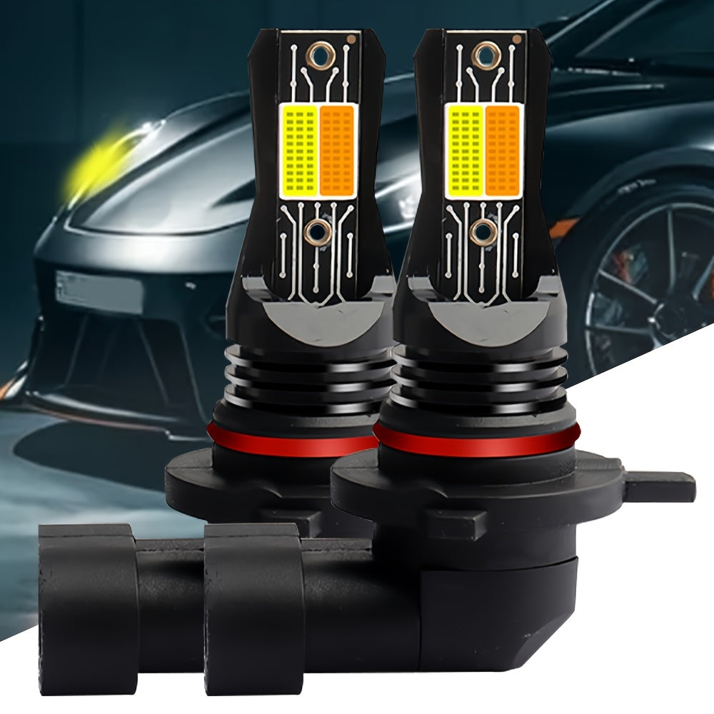 2 LED Fog Lights 880/881-QL025, 8000 Lumens, 6000K/3000K, Stylish Bulb Design, High Brightness Bulbs, Durable Auto Parts, Car Accessories, New Upgraded CSP Chip Design LED Plug-and-Play Bulbs, Stylish Bulb Design