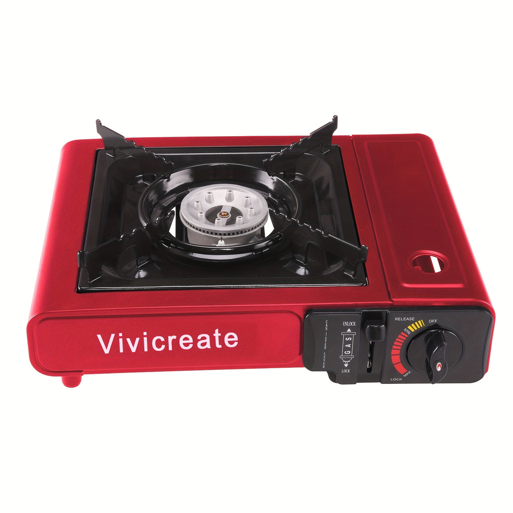 Vivicreate 8500 BTU Portable Butane Stove, Compact Outdoor Camping Stove, Ideal for Cooking, Hiking, Survival Gear & Emergency Use, Essential for Camping