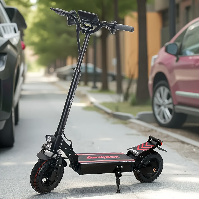 Q30 重型全地形滑板车，具备30°爬坡能力，48V 16Ah长续航，11英寸越野轮胎，可折叠设计及座椅 - 双悬挂系统，3档调速，双刹车，全球电压（110V/220V） - 适合通勤、家庭旅行、越野探险 - 强劲电机与耐用结构 - 兼容移动电源/外接电源, 成人滑板车, 越野滑板车, 越野滑板车, 老年人滑板车, 成人电动滑板车