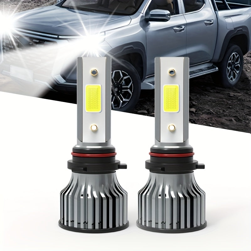 2-Pack 50000 Lumens H4 H7 H11 9005 HB3 9006 HB4 9004 9007 H13 High Power LED Car Bulbs 6500K 12V Car Light