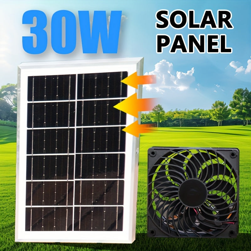 Greenhouse Plastic Film > Greenhouse Accessories > Greenhouse Ventilation Equipment, Solar Fan, Solar Exhaust Fan / Greenhouse Solar Fan / Solar Fan for Attic, Shed, Barn, Chicken Coop, Dog Kennel