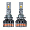 Set of 2 H7 LED Headlights, Compatible with 9005/HB3, 9006/HB4, 9012, H11, H4 and H1 Bulbs, Available in 6000K White and 3000K Yellow Dual Colors, with One-Key Switch, High Brightness CSP Chip, No Battery Included