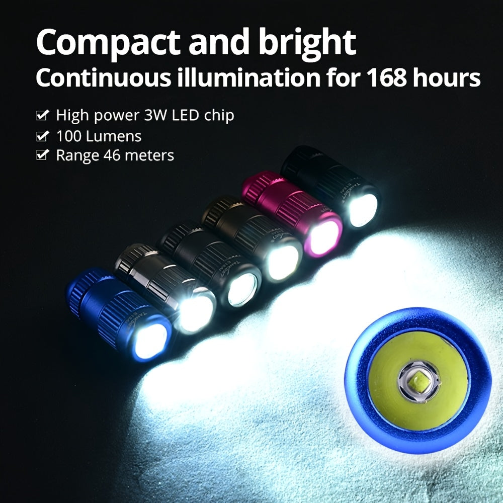Outdoor Mini Ultra-Slim Keychain Flashlight, Multi-Color Portable Long Endurance Emergency Torch, Compact Lighting Device, Exquisite Small Perfect Gift