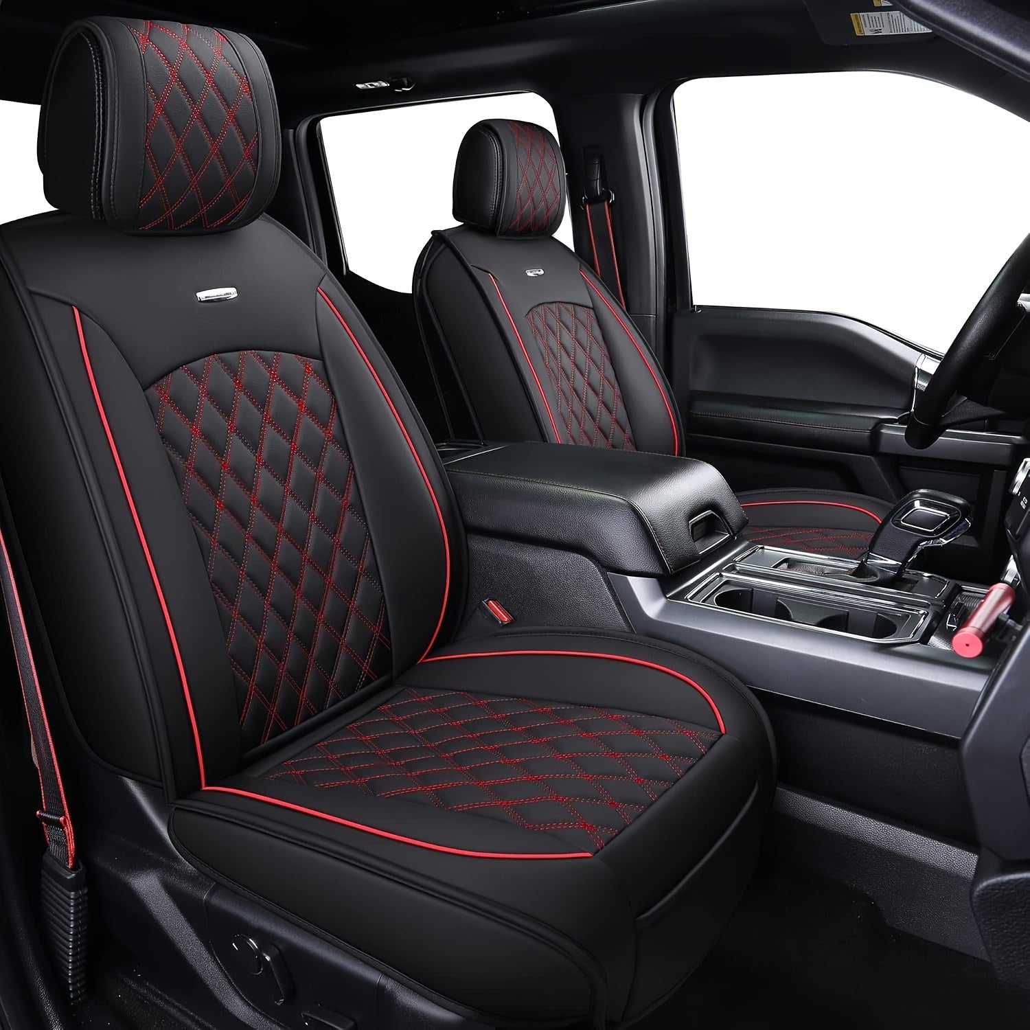 Aierxuan Offers a Complete Set of Car Seat Covers for F150, Made of Waterproof Artificial Leather. These Car Seat Cushions Are Designed to Fit a Variety of Vehicles, Including SUVs and Pickup Trucks, Especially Ford Models from 2009 to 2025.