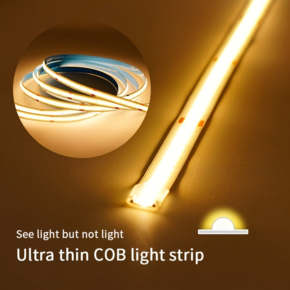 低压LED触摸COB灯带自粘USB插电5V柔光线厨房酒柜橱柜舞台装饰