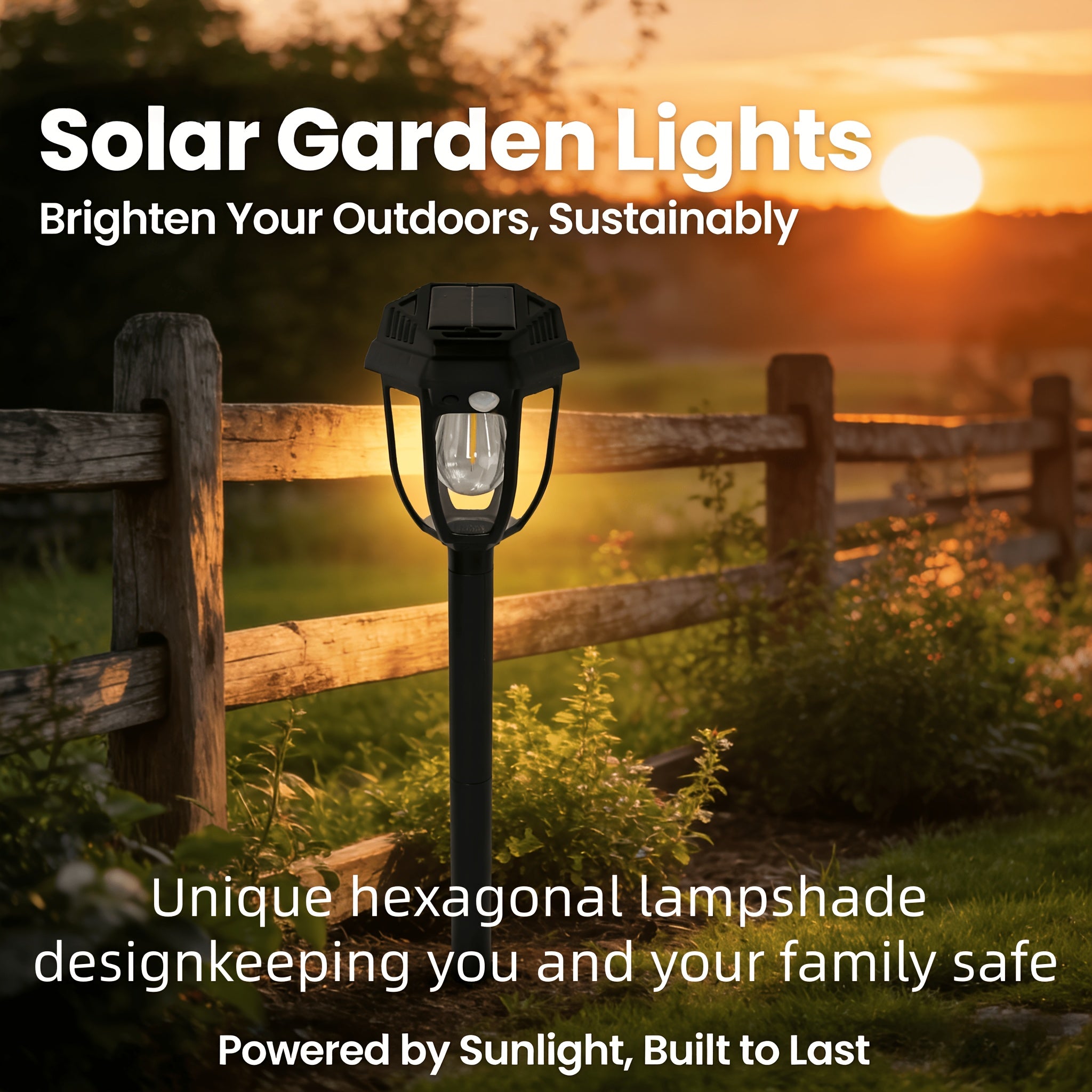 [4/3-Piece] Solar Outdoor Light Waterproof Warm Light IP44 Pathway Light 10-Hour Long-Lasting LED Landscape Light Courtyard Light Solar Street Light Path Light Suitable for Sidewalk, Path