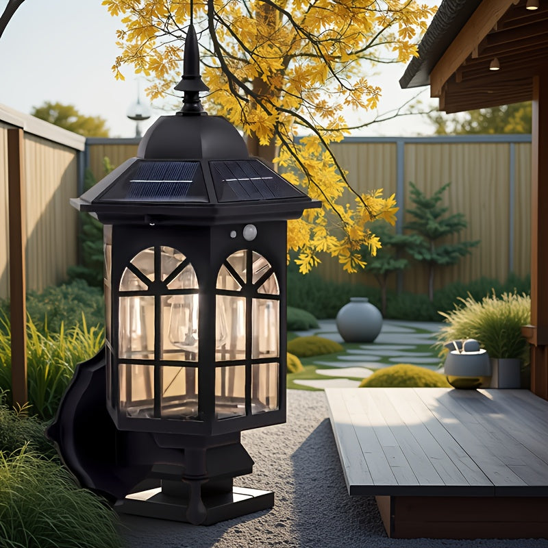 Solar Sensor Wall Light - For Garden Courtyard Decoration