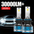 [2-Pack] Super Bright LED Car Lights H7/H1/H4/H8/H9/H11/9005/9006/9012 Universal, Fan Cooling, Aluminum Body, 6000K Pure White Light, Easy-to-Install Car Bulbs