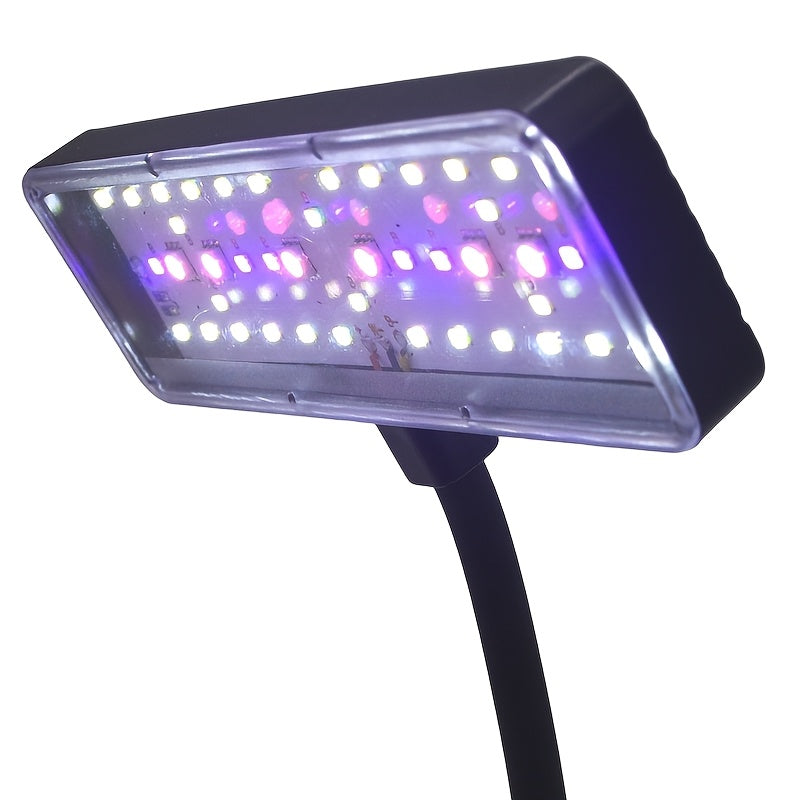 Dimmable Aquarium Light, 360° Rotatable Design, Full Spectrum, Ideal for Aquatic Plant Growth, Battery-Free