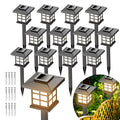 24/12/6 Pack LED High Quality Solar Lights, Suitable for Outdoor, Christmas Decoration, Illuminating Your Garden, Landscape, Pathway, Yard, Patio and Driveway Lighting (White/Warm/Color Light)