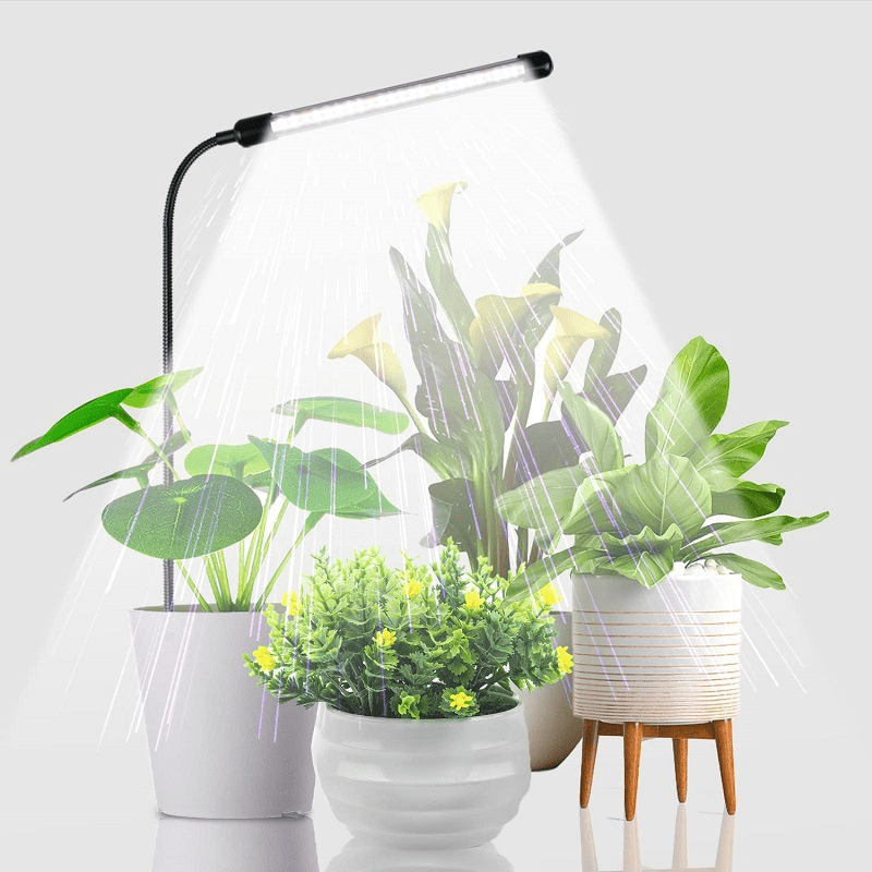 HOTU 6000K Plant Grow Light, USB Powered, Directly Plug into Potted Plants for Lighting, No Installation Required, Timer Function, Ideal for Indoor Gardens and Greenhouse Planting