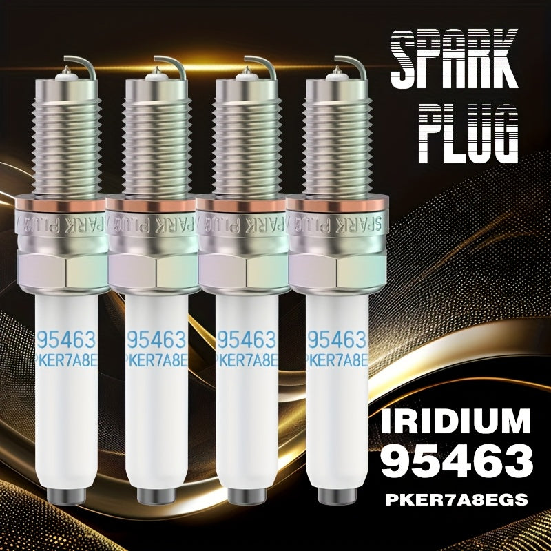 4 Iridium Spark Plugs, Fits 95463, PKER7A8EGS, 93231 and More, Compatible with VW Golf 7, VW Jetta, Dajiang, Gaohong, Lavida, Lando, Magotan, Passat, Sagitar, Tiguan L, Tanyue, Bora, etc. EA211 Engine Models. Ignition System