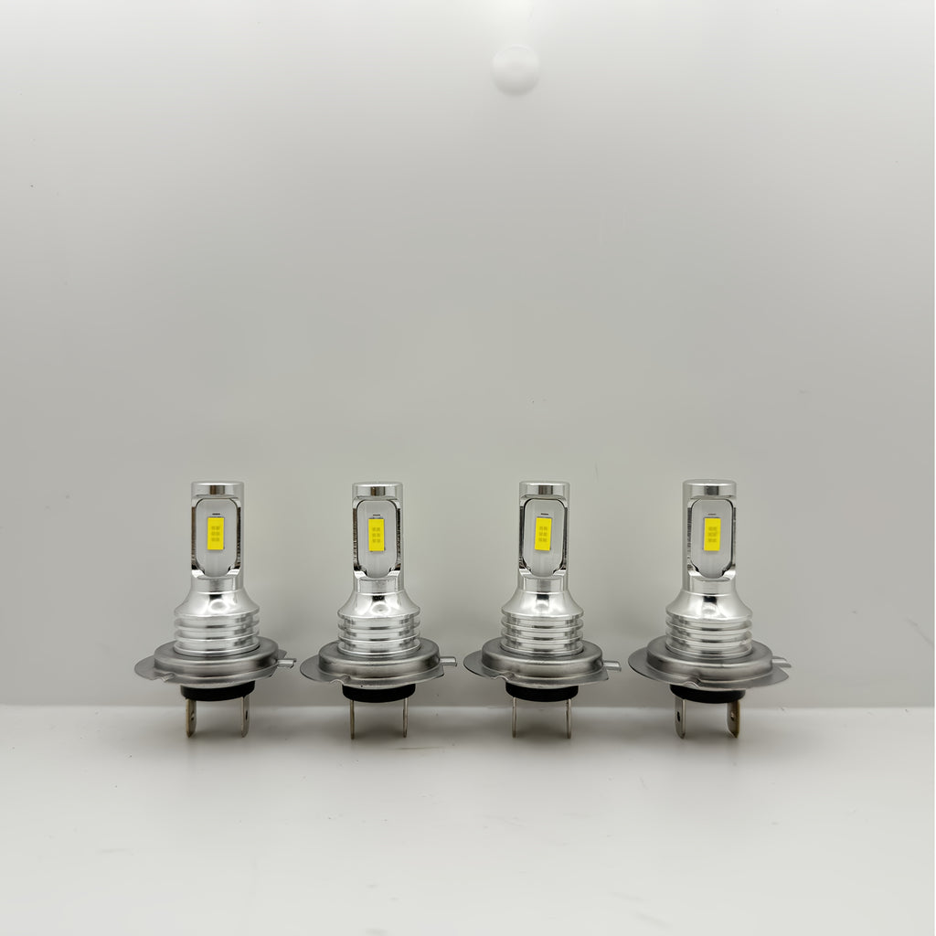 4pcs H7 3570 2SMD LED Headlight High Beam Bulb Kit White 6000K Light LED Bulb Front Car Light