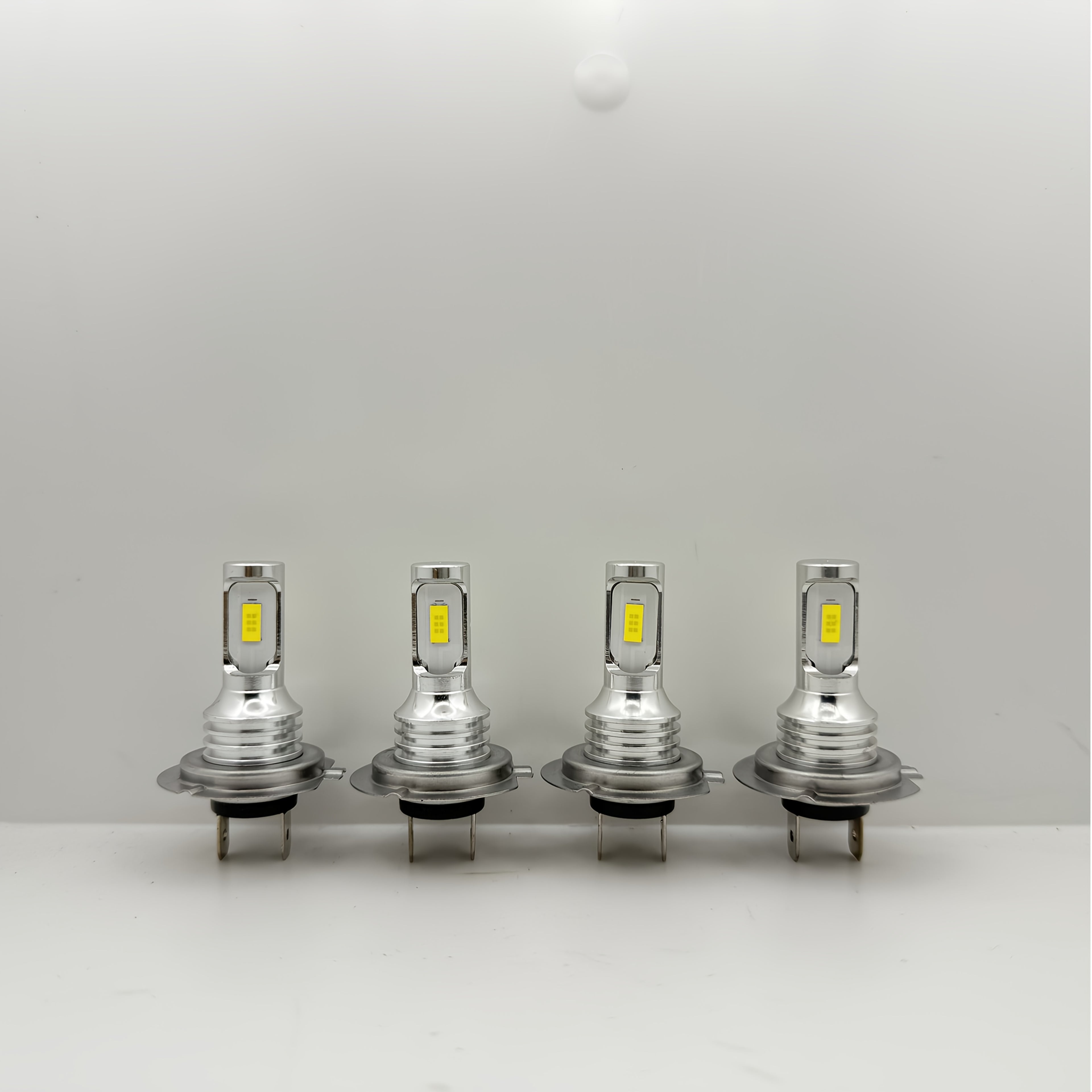4pcs H7 3570 2SMD LED Headlight High Beam Bulb Kit White 6000K Light LED Bulb Front Car Light