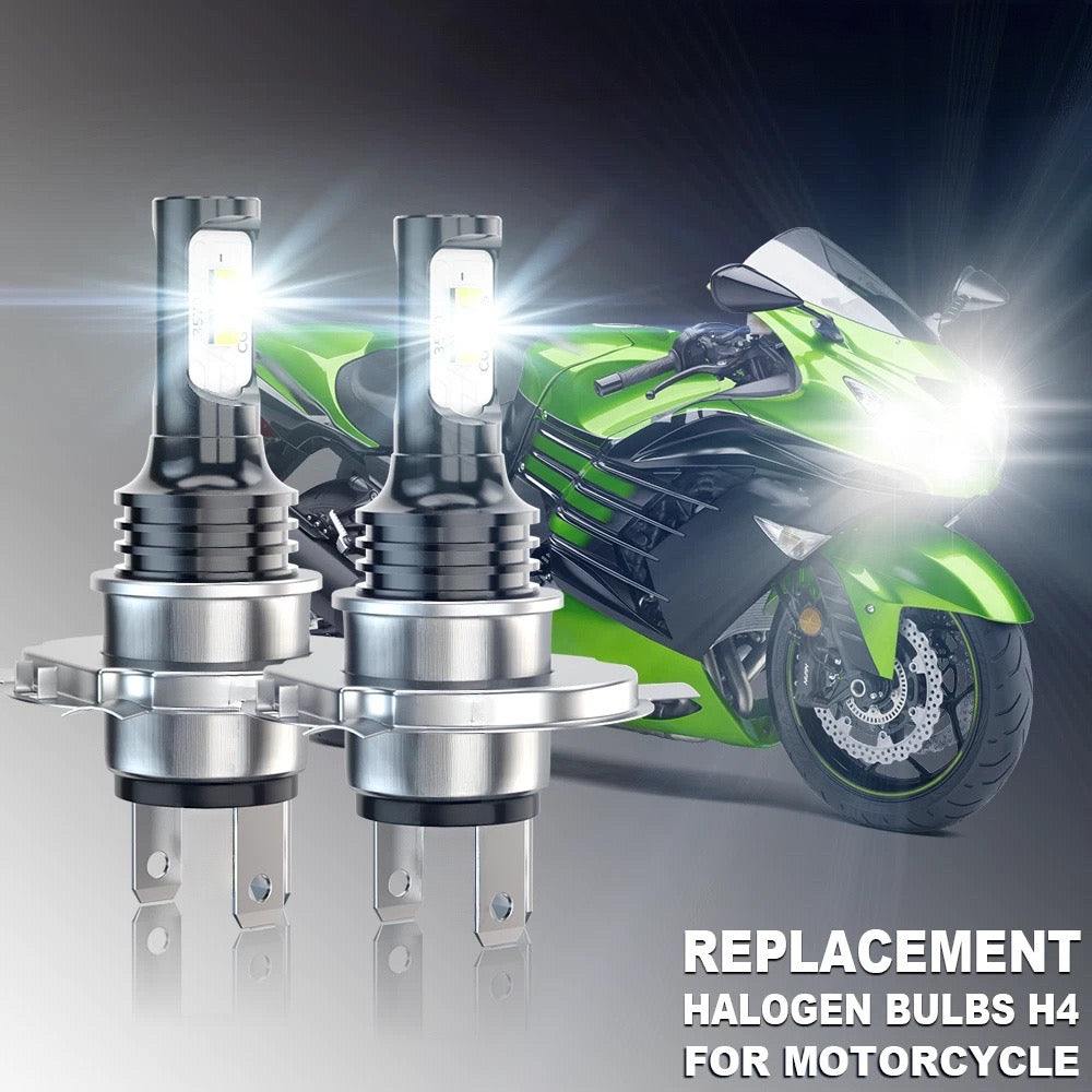2pcs 9003/H4/HB2 Mini LED Car Headlight/Fog Light/Driving Light, 80W, 6000K, Super Bright Focused 3570 Chip, Lifespan Up to 50,000 Hours, No Battery, Plug-and-Play